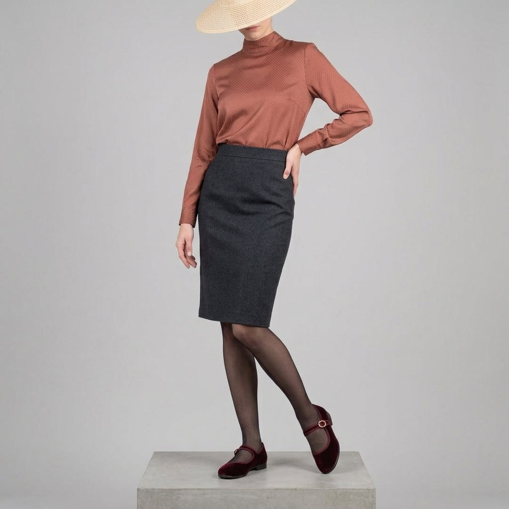 Mary-Jane friulana Velluto Bordeaux