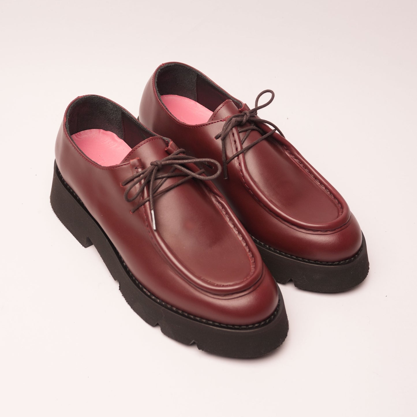 Sofia Mocassino Stringato Bordeaux