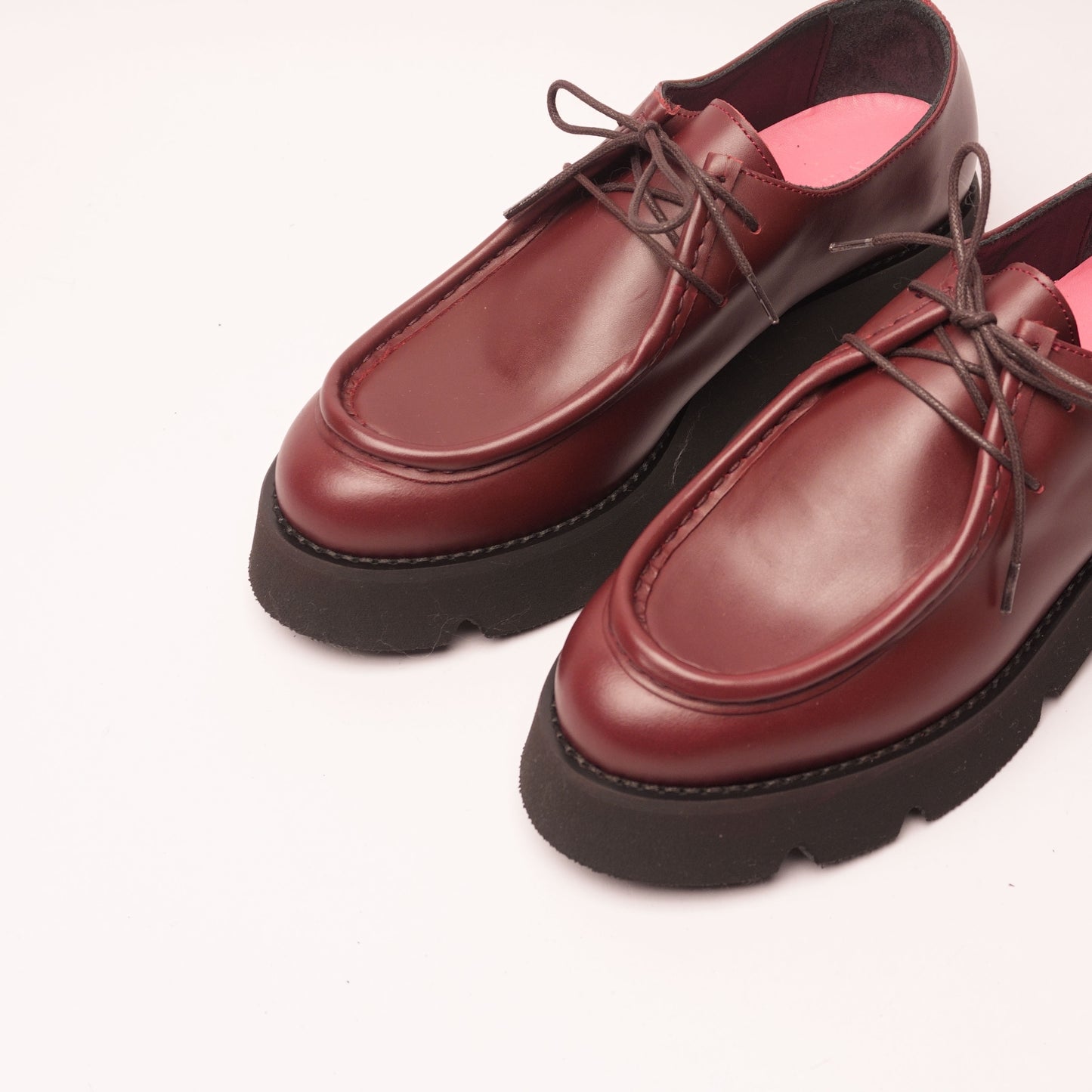 Sofia Mocassino Stringato Bordeaux