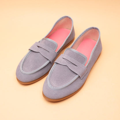 Mocassino Linda soft Azzurro polvere