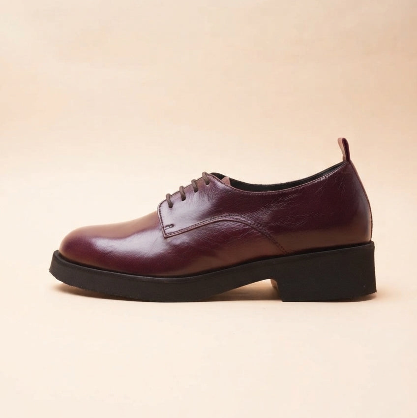 Grazia Derby Stringate Bordeaux