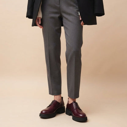 Grazia Derby Stringate Bordeaux