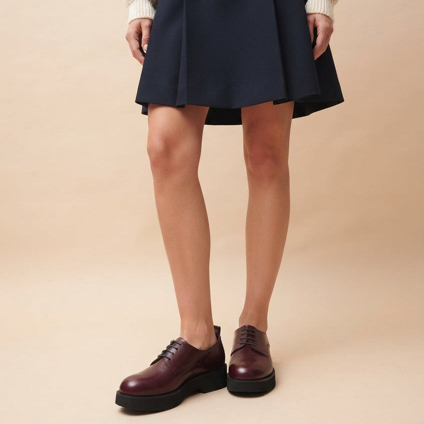 Grazia Derby Stringate Bordeaux