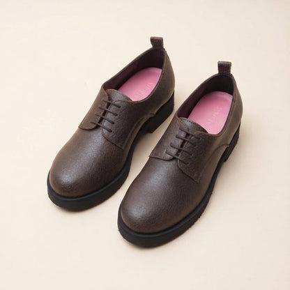 Grazia Derby Stringate Testa di Moro