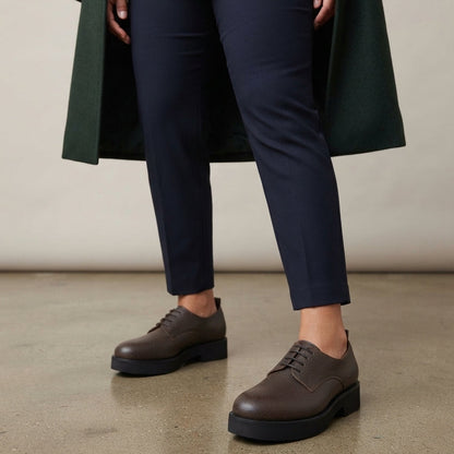 Grazia Derby Stringate Testa di Moro