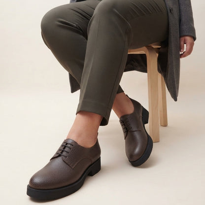 Grazia Derby Stringate Testa di Moro