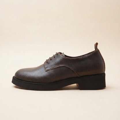 Grazia Derby Stringate Testa di Moro