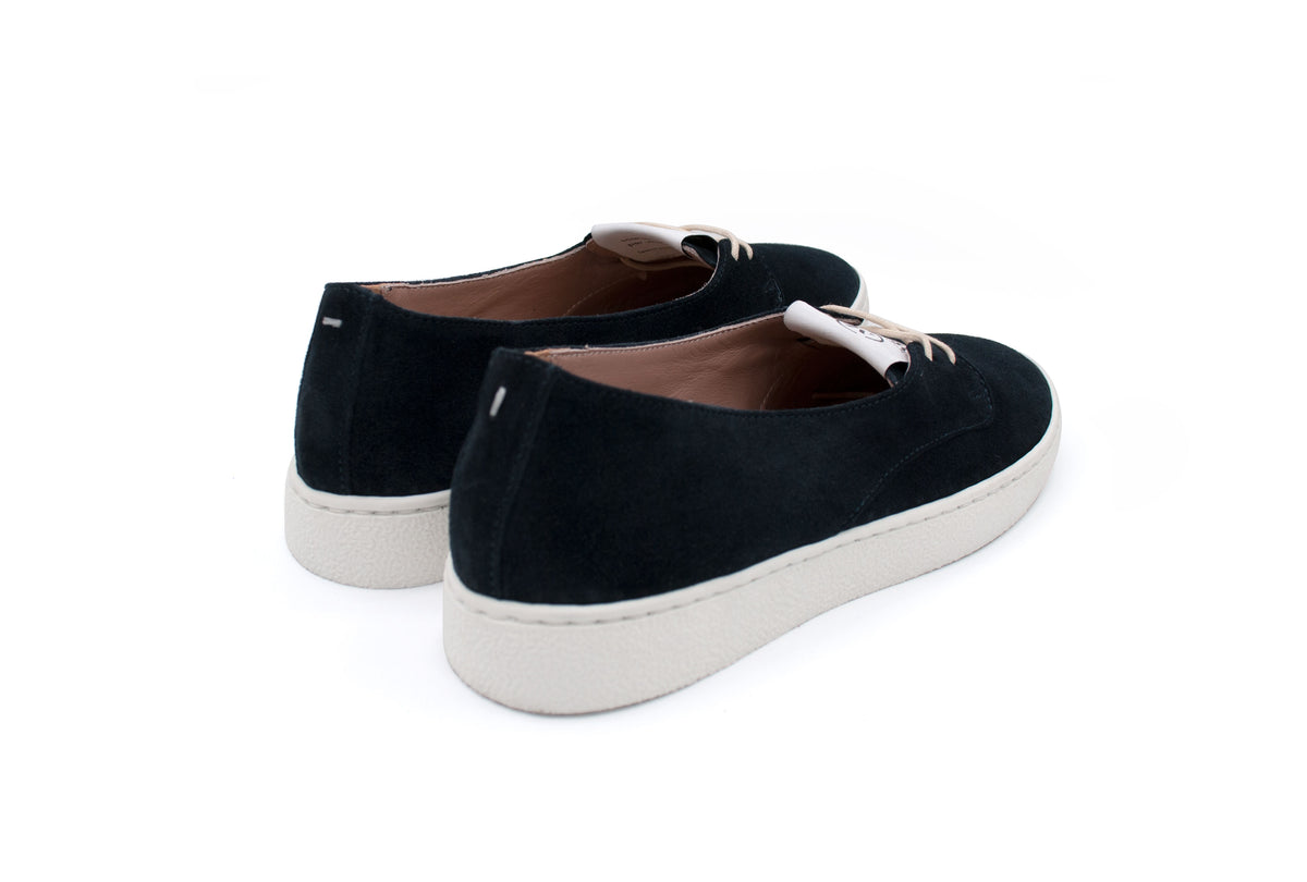 Elena pelle scamosciata Blu Marine