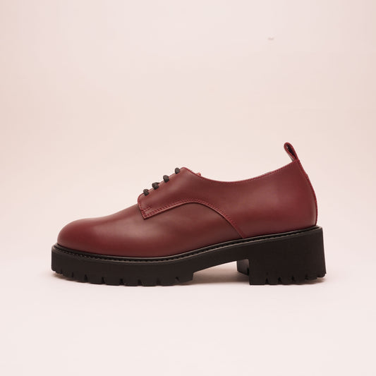 Grazia Derby Stringate Bordeaux