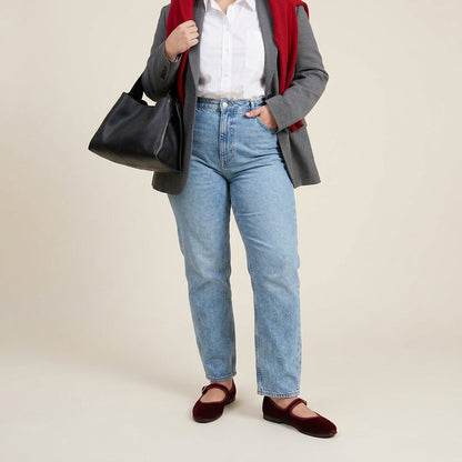 Mary-Jane friulana Velluto Bordeaux