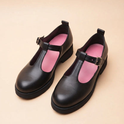 Flaminia Mary Jane Cinturino a T Vitello Nero