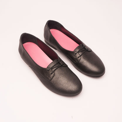 Mosciarella pelle Nero sbrilluccicoso