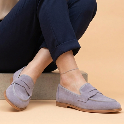 Mocassino Linda soft Azzurro polvere