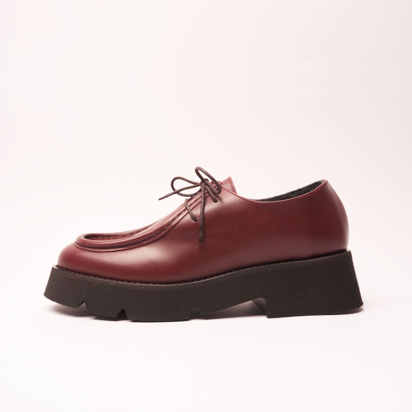 Sofia Mocassino Stringato Bordeaux